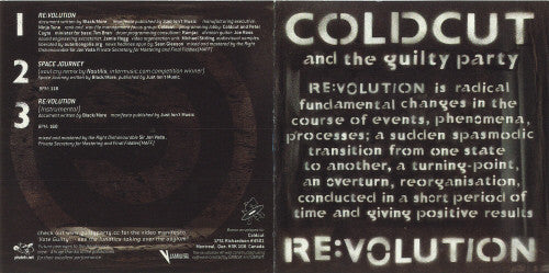 Coldcut And The Guilty Party* : Re:volution (CD, Maxi)