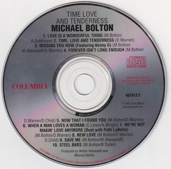 Michael Bolton : Time, Love & Tenderness (CD, Album, RE)
