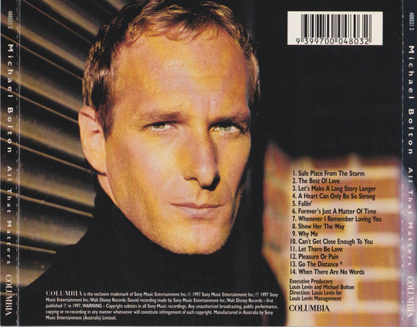 Michael Bolton : All That Matters (CD, Album)