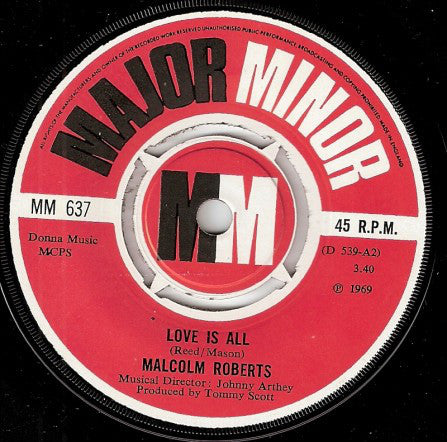 Malcolm Roberts : Eva Magdalena / Love Is All (7", Single)