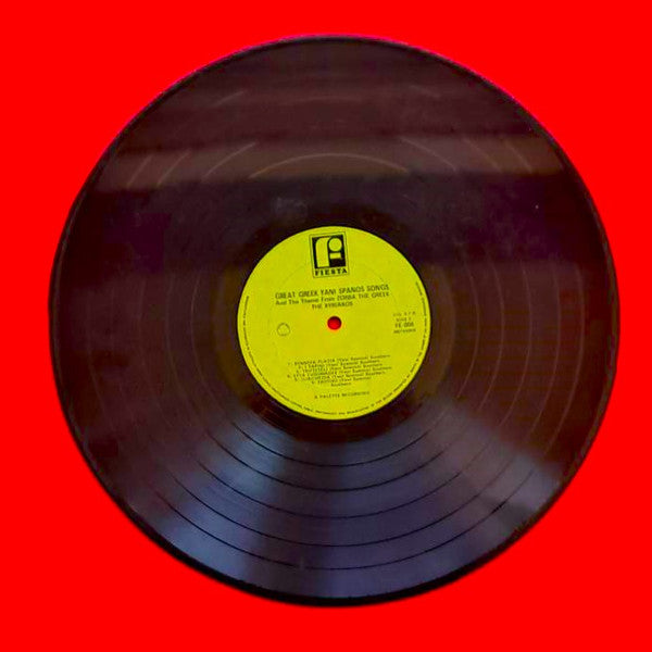 Kyriakos And His Orchestra : Great Greek Yani Spanos Songs And The Theme From Zorba The Greek (LP, Album, Mono)