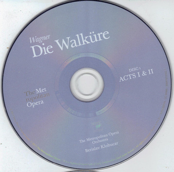 Richard Wagner, Birgit Nilsson, Leonie Rysanek, Christa Ludwig, Jon Vickers, The Metropolitan Opera House Orchestra, Berislav Klobučar : Die Walküre (3xCD, Album)