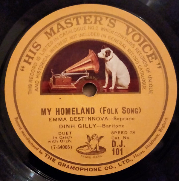 Emmy Destinn, Dinh Gilly : My Homeland / The Wedding (Shellac, 10")