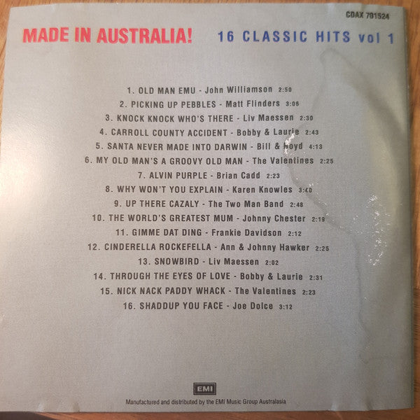 Various : Made In Australia (CD, Comp)