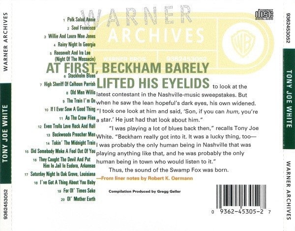 Tony Joe White : The Best Of Tony Joe White Featuring Polk Salad Annie (CD, Comp)