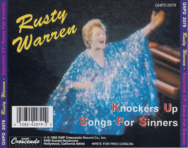 Rusty Warren : Knockers Up! / Songs For Sinners (CD)
