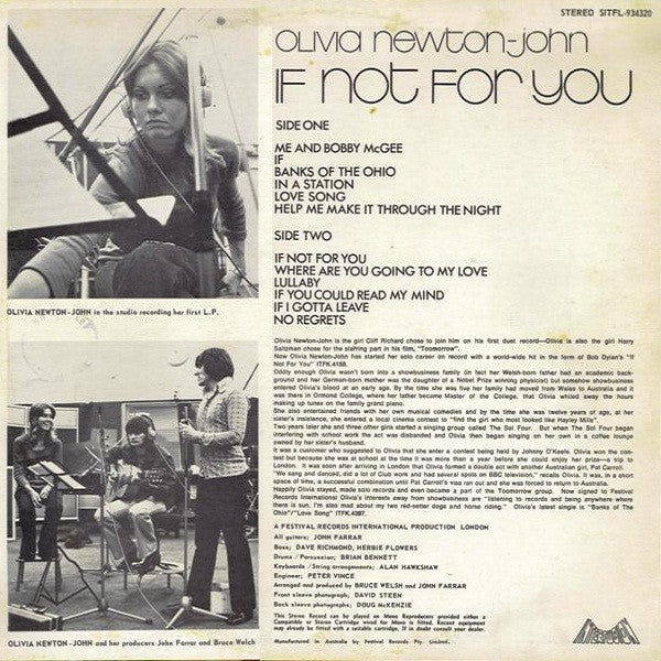 Olivia Newton-John : If Not For You (LP, Album)