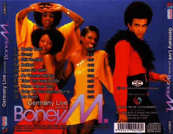 Boney M. : Germany Live Presents Boney M. (CD, Comp, Unofficial)