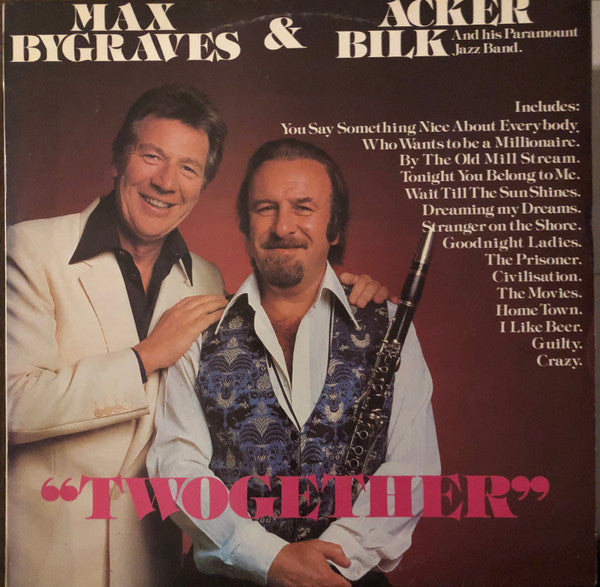 Max Bygraves, Acker Bilk, Acker Bilk And His Paramount Jazz Band : Twogether (LP, Album)