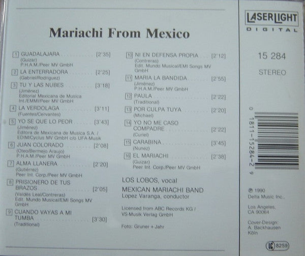 Mexican Mariachi Band, Lopez Varanga : Mariachi From Mexico (CD, Comp)