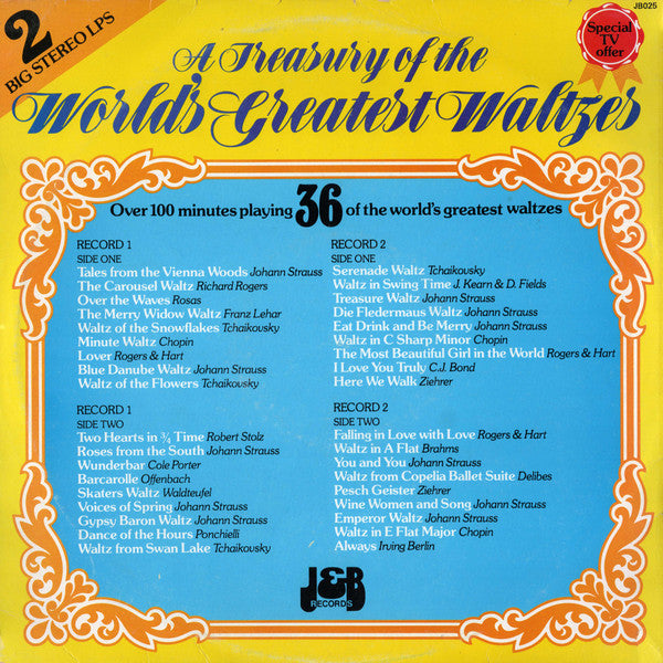 Various : A Treasury Of The World's Greatest Waltzes (2xLP, Comp)
