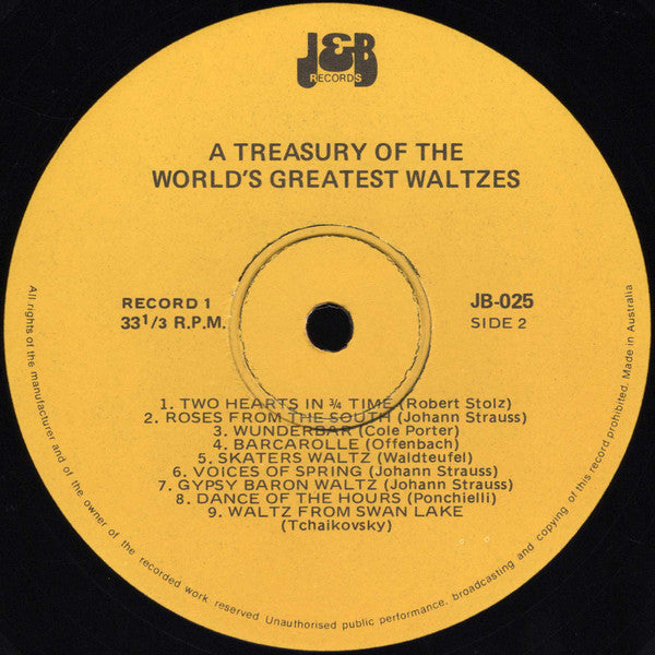 Various : A Treasury Of The World's Greatest Waltzes (2xLP, Comp)