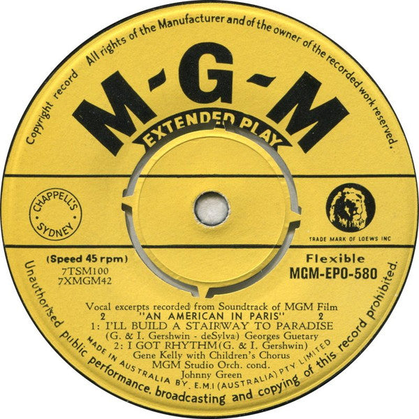 Gene Kelly And Georges Guetary* : An American In Paris (7", EP)
