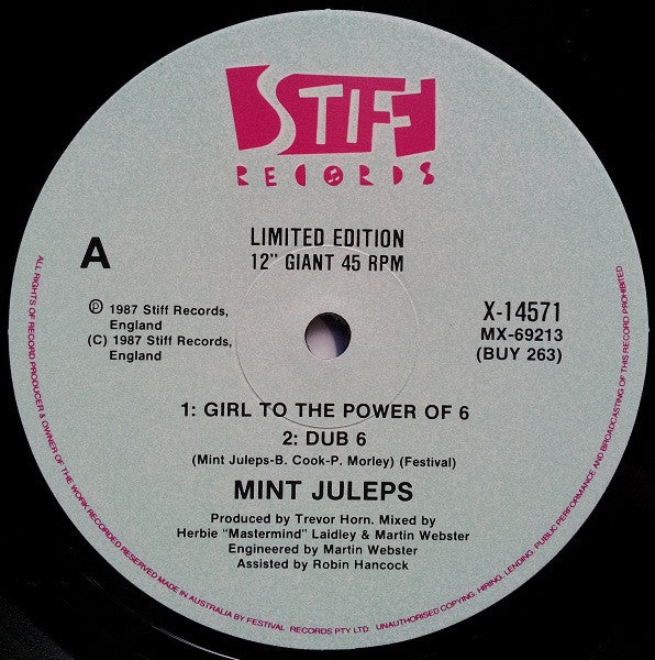 Mint Juleps : Girl To The Power Of 6 (12", Ltd)