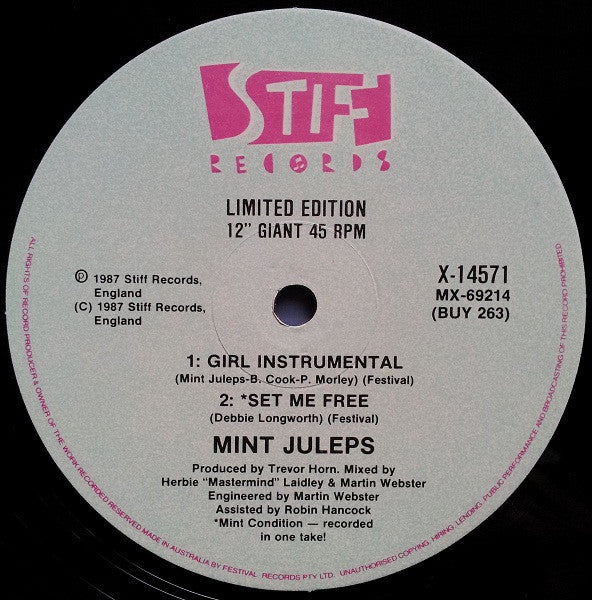 Mint Juleps : Girl To The Power Of 6 (12", Ltd)