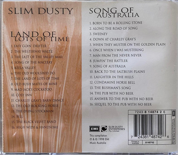 Slim Dusty : Land Of Lots Of Time / Song Of Australia (2xCD, Comp)