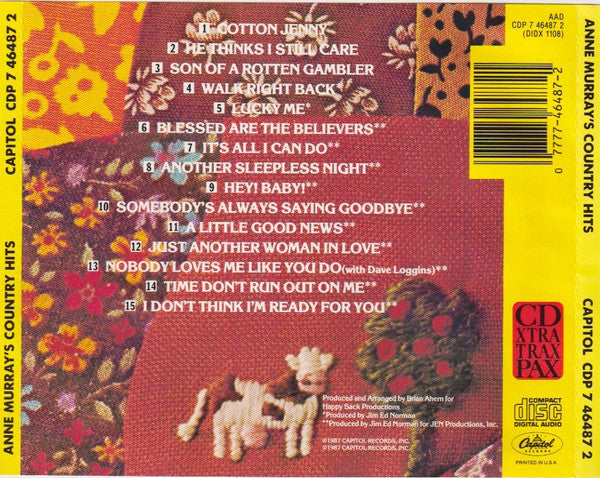 Anne Murray : Country Hits (CD, Album, Comp)