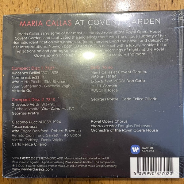 Maria Callas : Maria Callas at Covent Garden (2xCD + DVD, Comp)