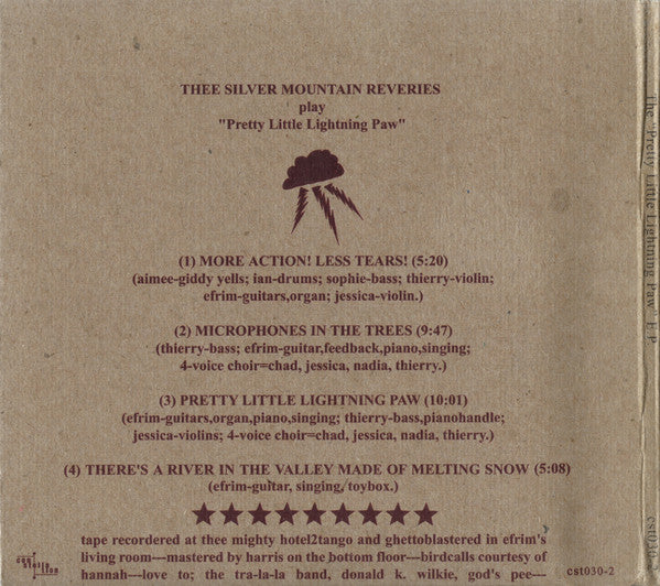 Thee Silver Mountain Reveries* : The "Pretty Little Lightning Paw" E.P. (CD, EP)