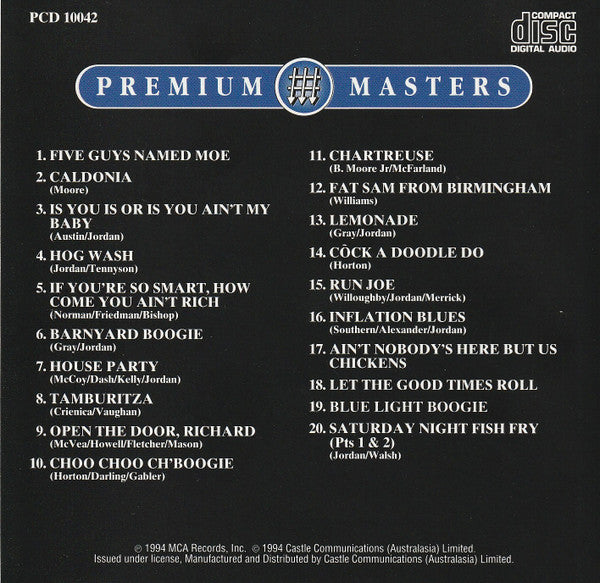 Louis Jordan : Saturday Night Fish Fry (CD, Comp)