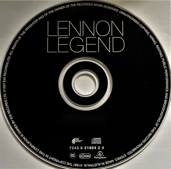 John Lennon : Lennon Legend (The Very Best Of John Lennon) (CD, Comp, RE)