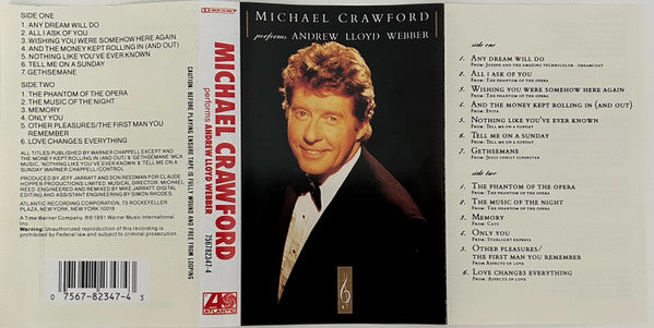 Michael Crawford : Michael Crawford Performs Andrew Lloyd Webber (Cass, Album, Dol)