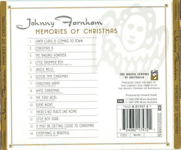 John Farnham : Memories Of Christmas (CD, Album, RE)