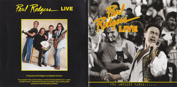 Paul Rodgers : Live - The Loreley Tapes (CD, Album)