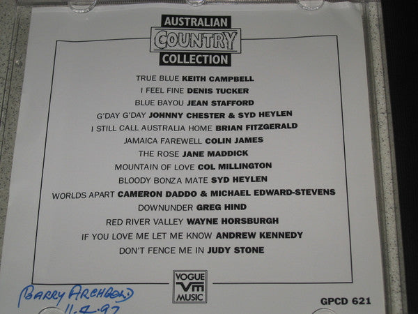 Various : Australian Country Collection  (CD, Comp)