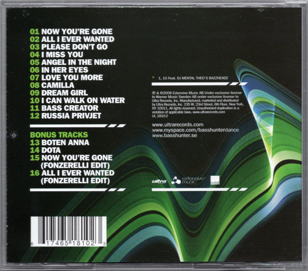 Basshunter : Now You're Gone - The Album (CD, Album)