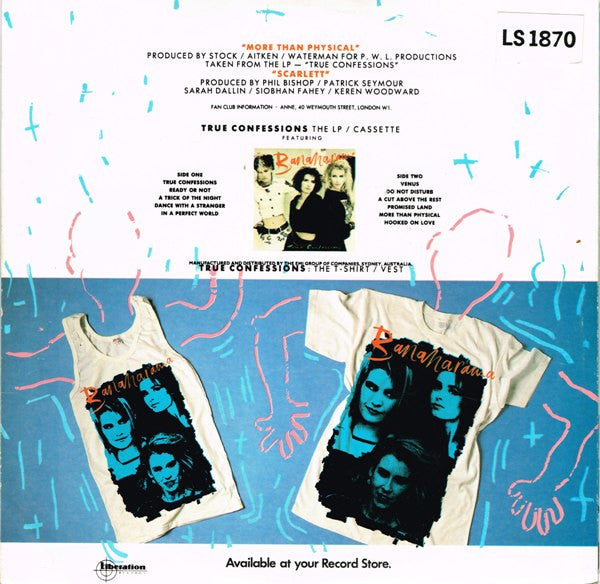 Bananarama : More Than Physical (7", Single)