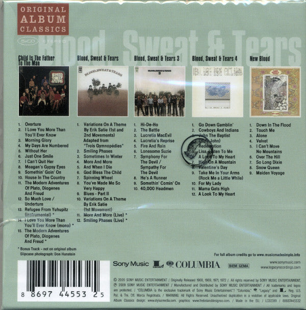 Blood, Sweat And Tears : Original Album Classics (CD, Album, RE + CD, Album, RE + CD, Album, RE + CD)
