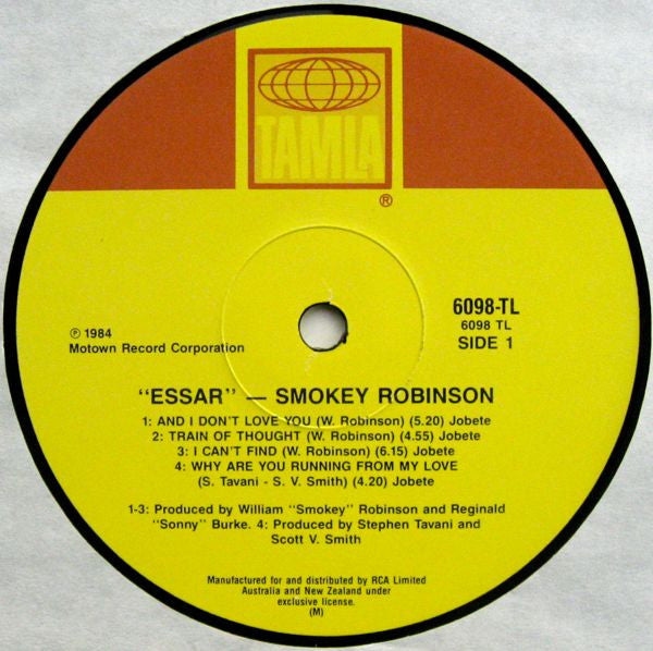 Smokey Robinson : Essar (LP, Album, RE)