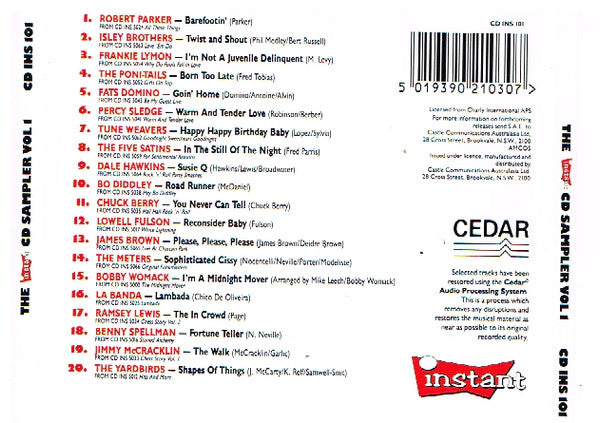 Various : The Instant CD Sampler  Vol 1 (CD, Album, Comp)