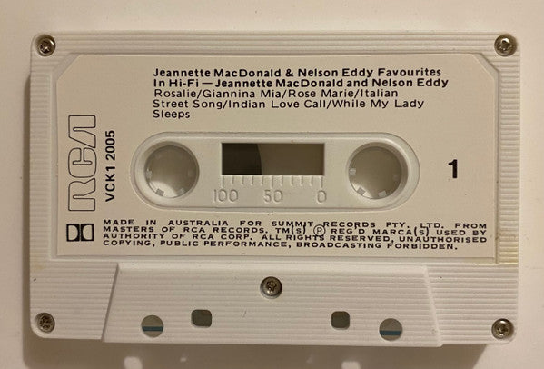 Jeanette MacDonald & Nelson Eddy : Favourites In Hi-Fi (Cass, Album, Dol)