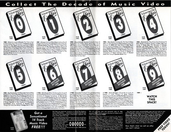 Various : Eighties - Video Stars Of 1981 (VHS, Comp, Mono, PAL)