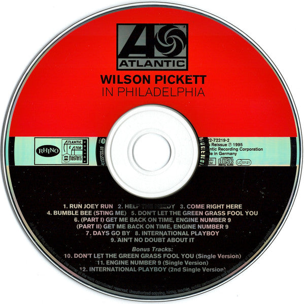 Wilson Pickett : In Philadelphia (CD, Album, RE, RM, RP)