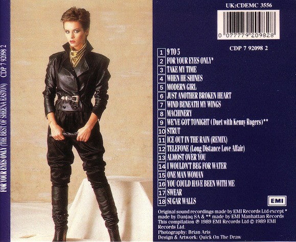 Sheena Easton : For Your Eyes Only (The Best Of Sheena Easton) (CD, Comp)