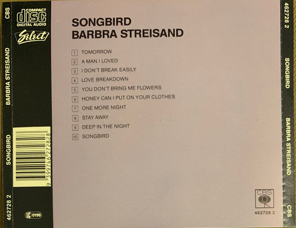 Barbra Streisand : Songbird (CD, Album, RE)