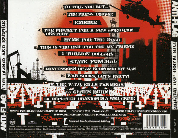 Anti-Flag : For Blood And Empire (CD, Album)