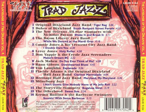 Various : The Language Of New Orleans: Trad Jazz - Volume 4 (CD, Comp)