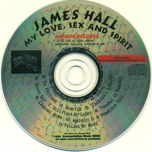 James Hall : My Love, Sex And Spirit (CD, Album)