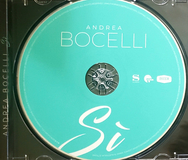 Andrea Bocelli : Si (CD, Album)