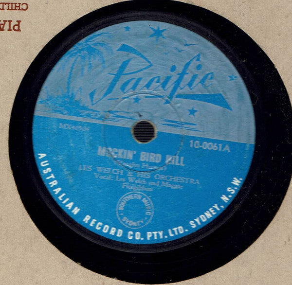 Les Welch And His Orchestra : Mockin' Bird Hill / Beautiful Brown Eyes (Shellac, 10")