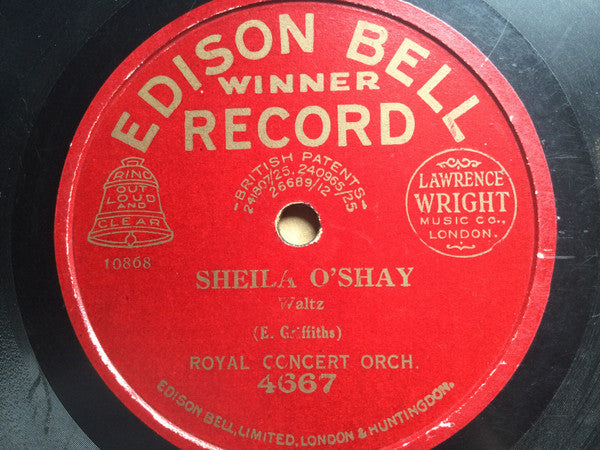 Royal Concert Orchestra : Sheila O'Shay / Ting-A-Ling (Shellac, 10")