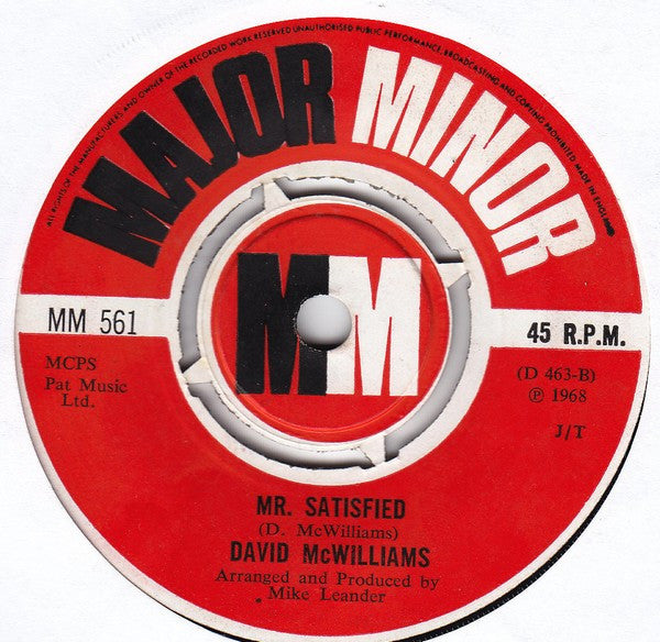 David McWilliams : This Side Of Heaven (7", Single)