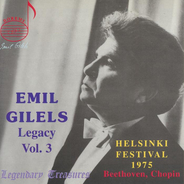 Emil Gilels : Legacy Vol. 3 - Live Performance, Helsinki Festival, August 24, 1975 (CD, RM)