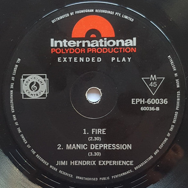 The Jimi Hendrix Experience : Stone Free (7", EP, Mono, RE)