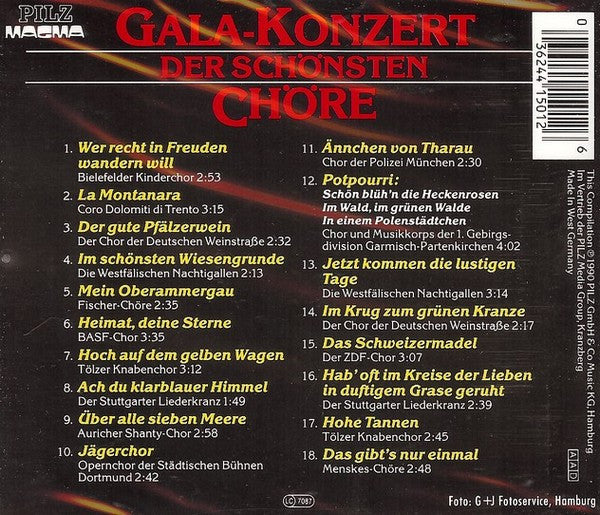Various : Gala-Konzert Der Schönsten Chöre (CD, Comp)