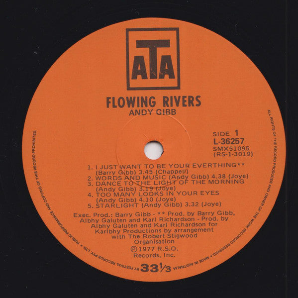 Andy Gibb : Flowing Rivers (LP, Album)